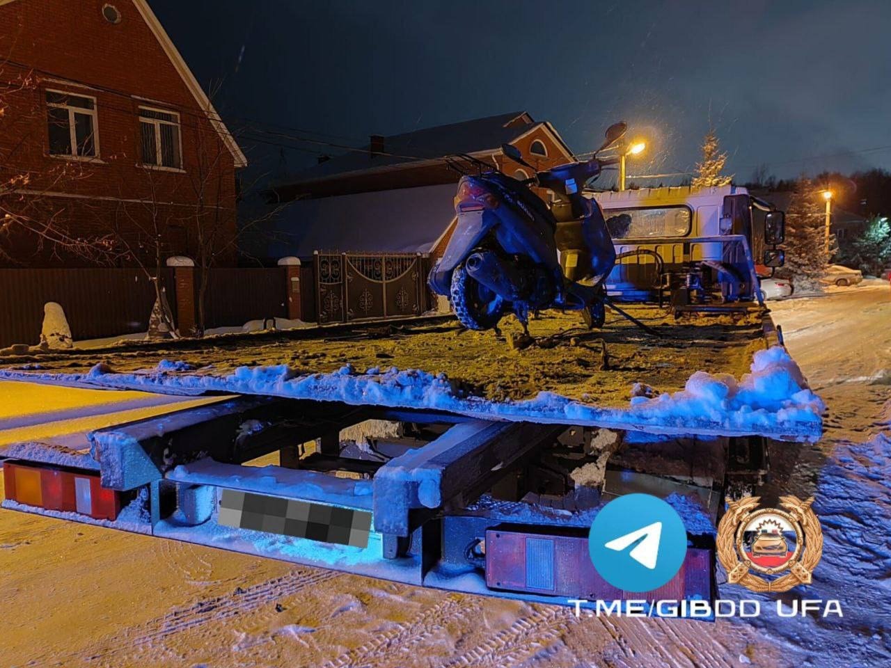 В Уфе задержан 11-летний водитель мопеда