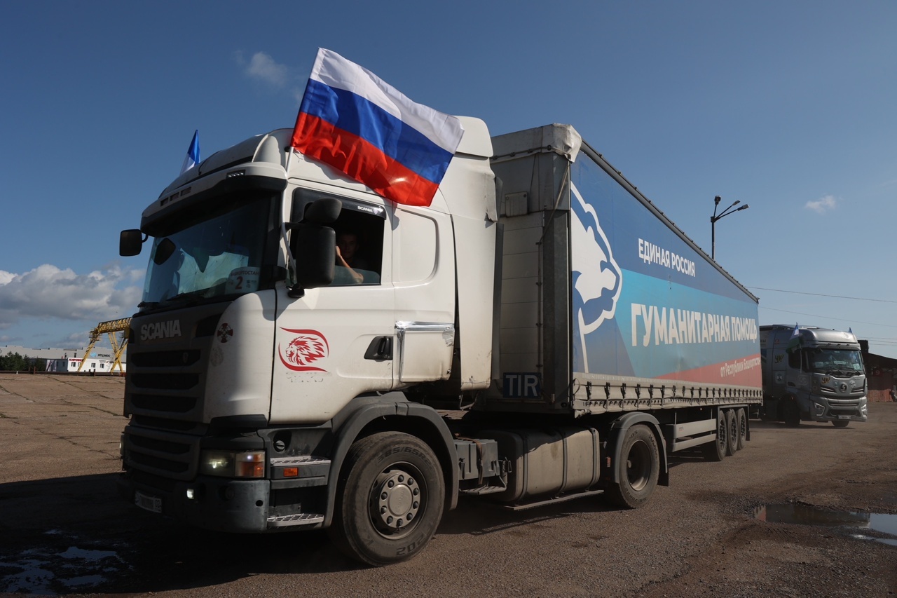 Два гуманитарных конвоя отправились из Башкортостана к бойцам