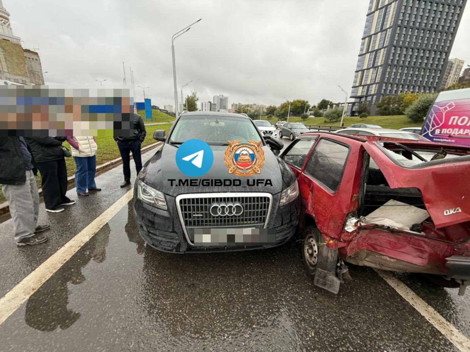 В Уфе пьяная автоледи устроила массовое ДТП: пострадала женщина