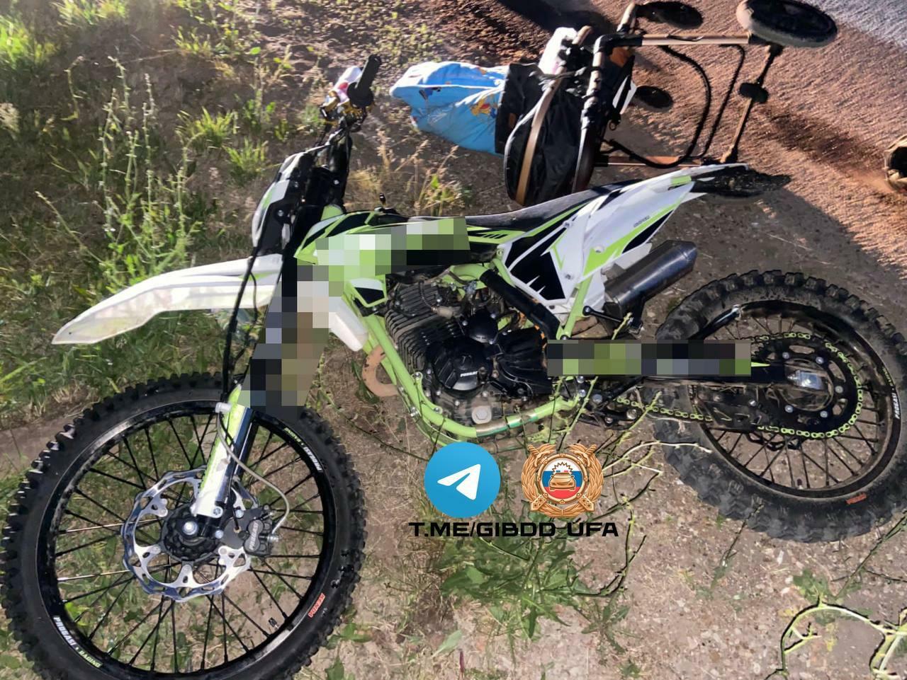 В Уфе ночью 13-летний мотоциклист сбил 13-летнего пешехода с ребенком в коляске