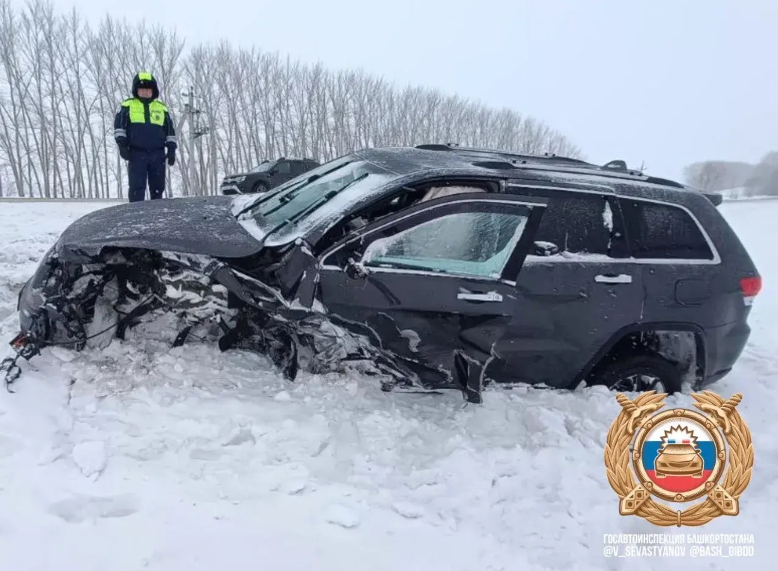 На трассе Зирган-Нордовка в Башкирии произошло смертельное ДТП