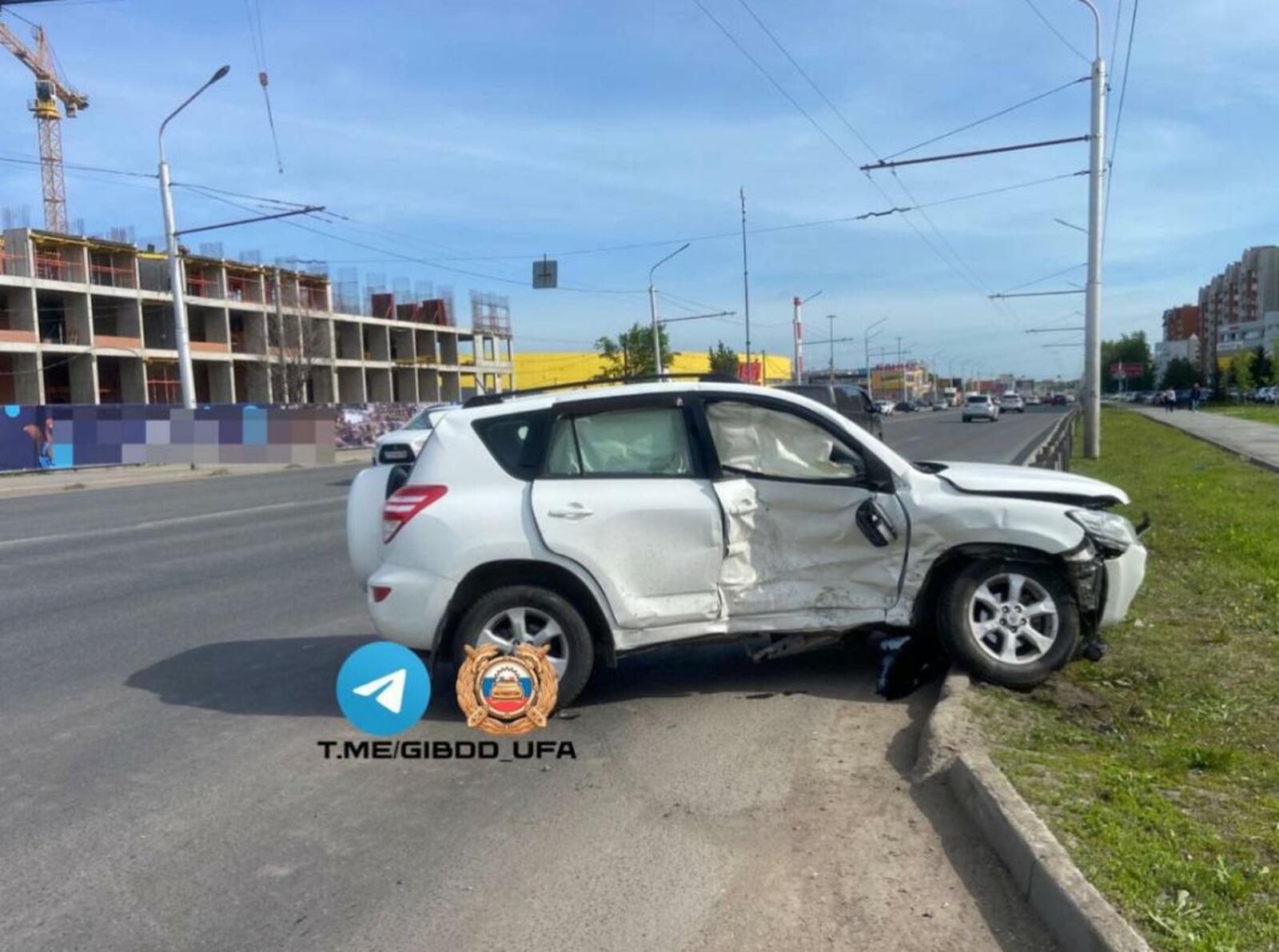 В Уфе произошло ДТП с участием двух автомобилей «Toyota»