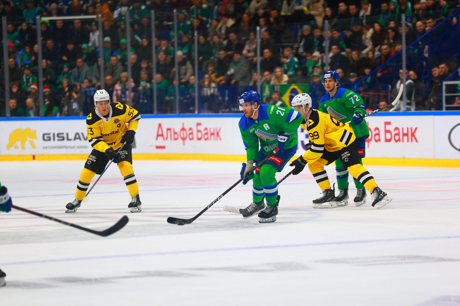 Уфимский «Салават Юлаев» по буллитам обыграл «Северсталь»