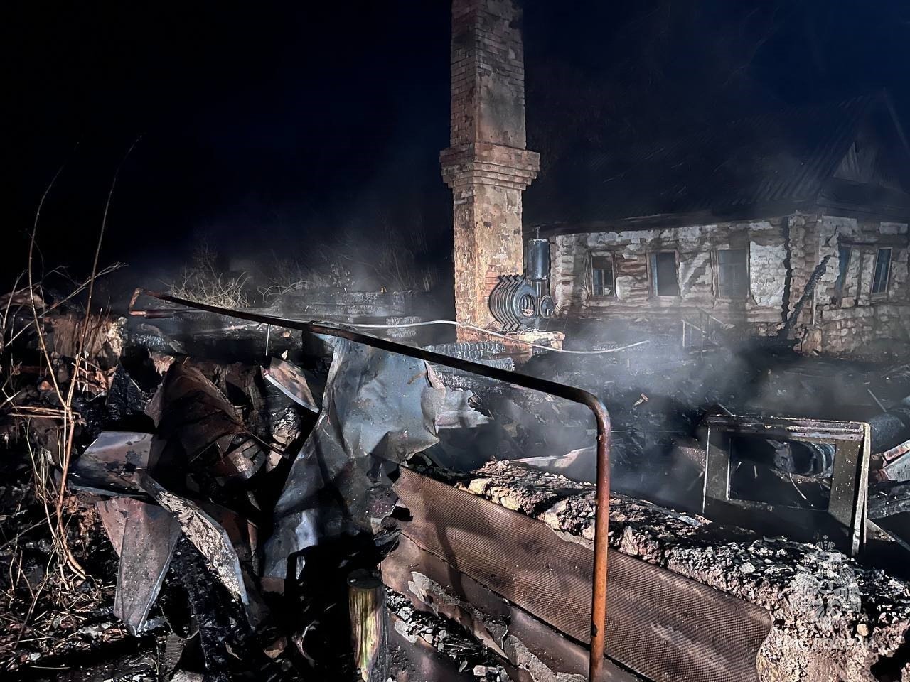 При пожаре в Башкирии погиб мужчина