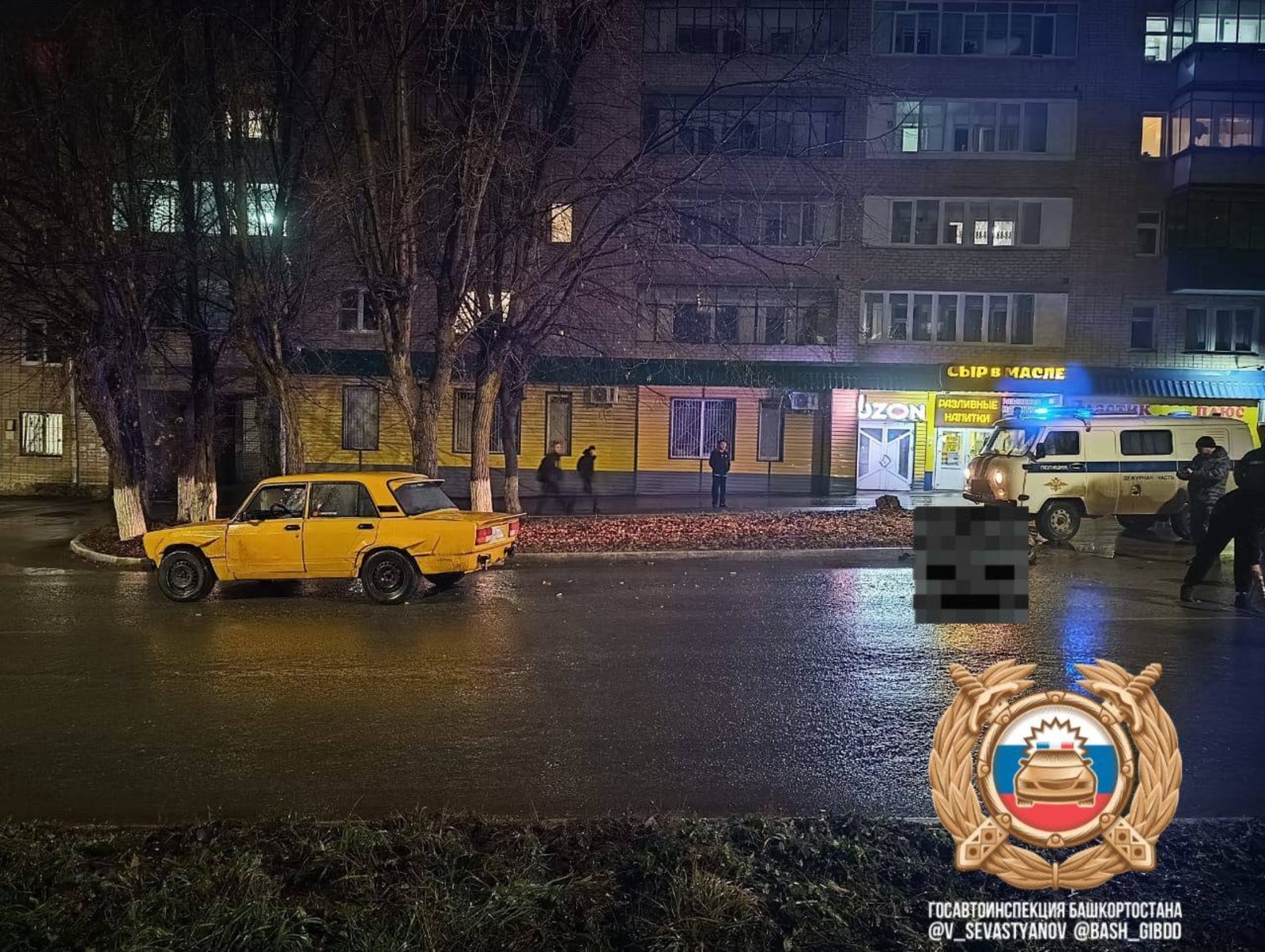 В Башкирии пенсионер погиб под колесами «семерки»