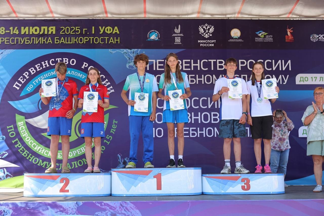 Представители Башкирии завоевывают медали первенства страны по гребному слалому