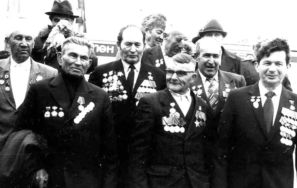 Ветераны 112-й Башкирской кавалерийской дивизии. 1980-е годы