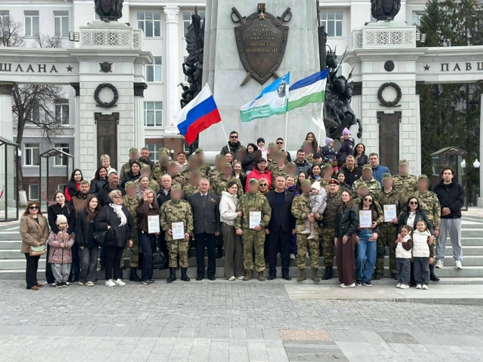 В Уфе встретили бойцов батальона Салавата Юлаева, которые приехали в отпуск