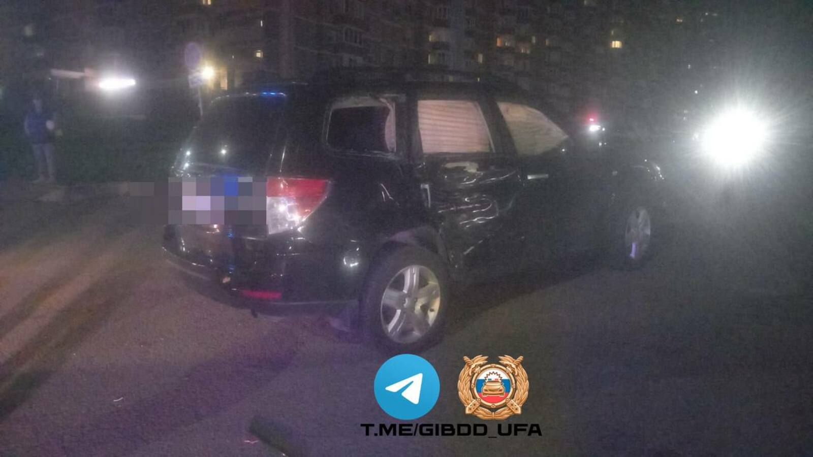 Подросток на мотоцикле пострадал в ночном ДТП в Уфе