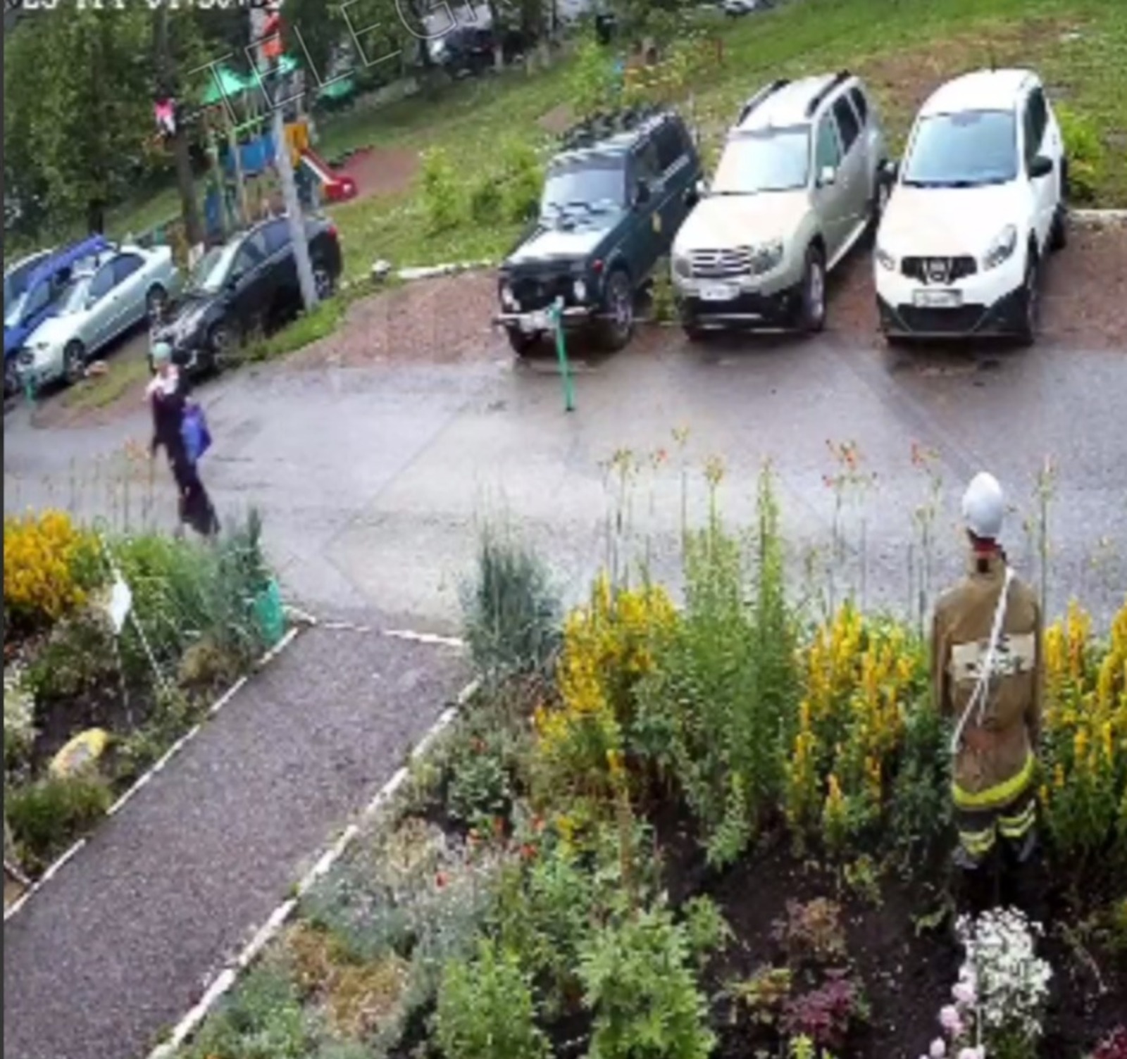 скриншот записи видеонаблюдения