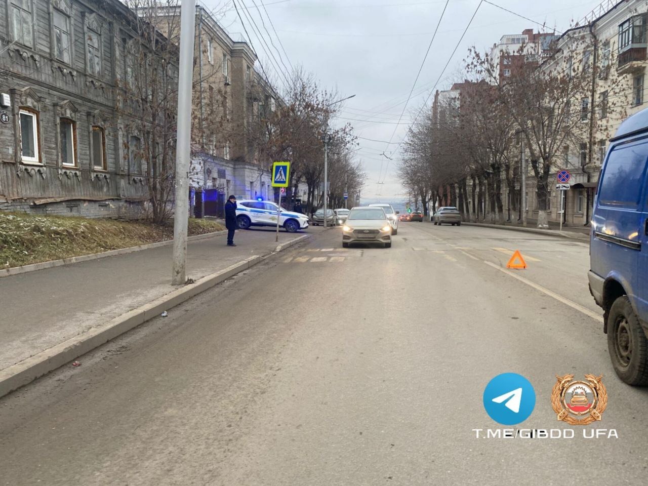 В Уфе Газель сбила подростка на пешеходном переходе