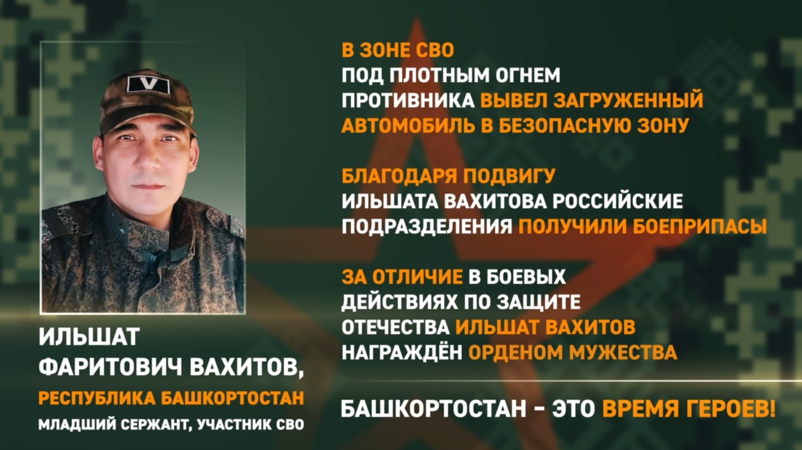 Героем первого выпуска нового проекта «Время героев» стал Ильшат Вахитов