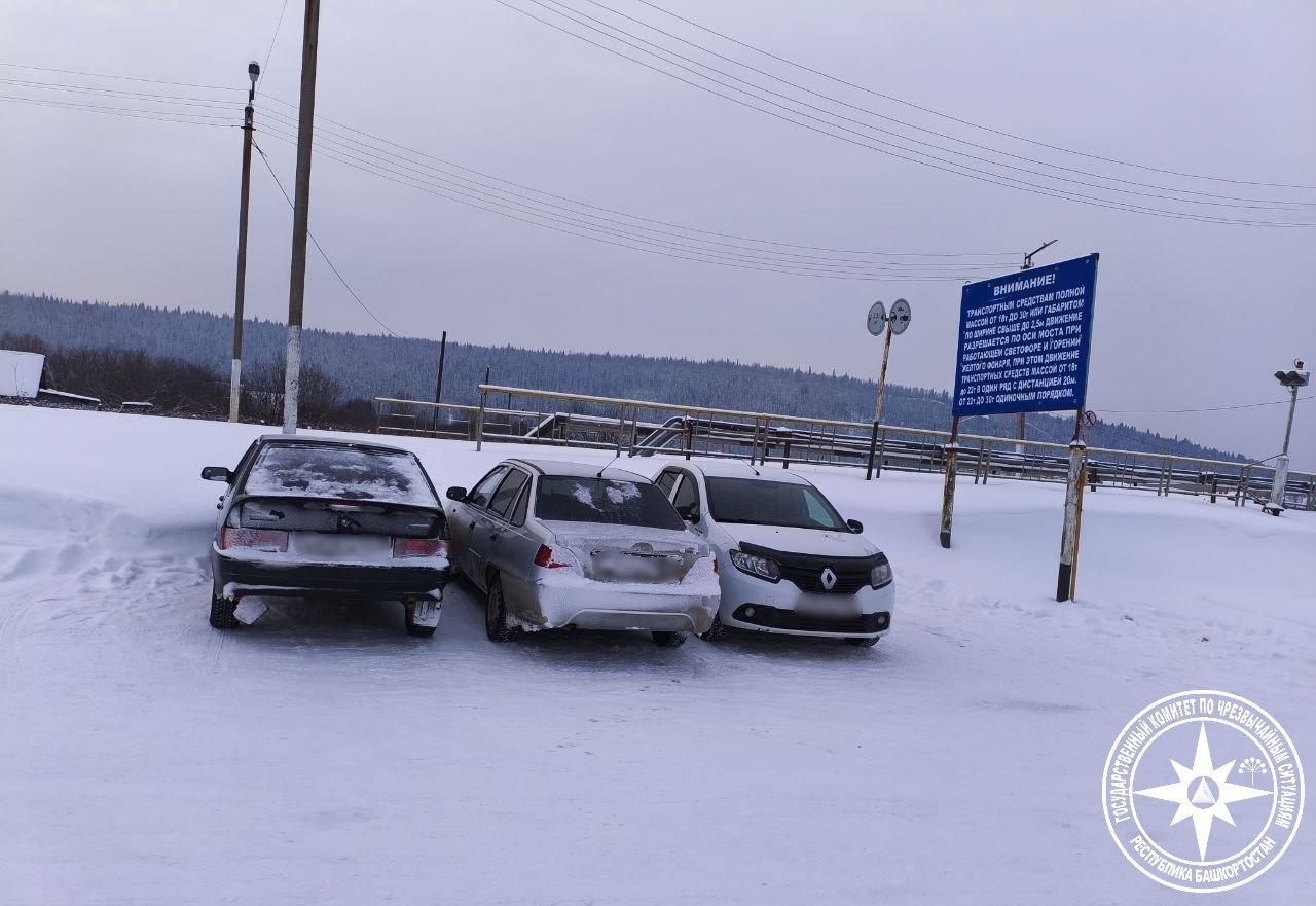 В Караидельском районе на реке Уфе открылась ледовая переправа
