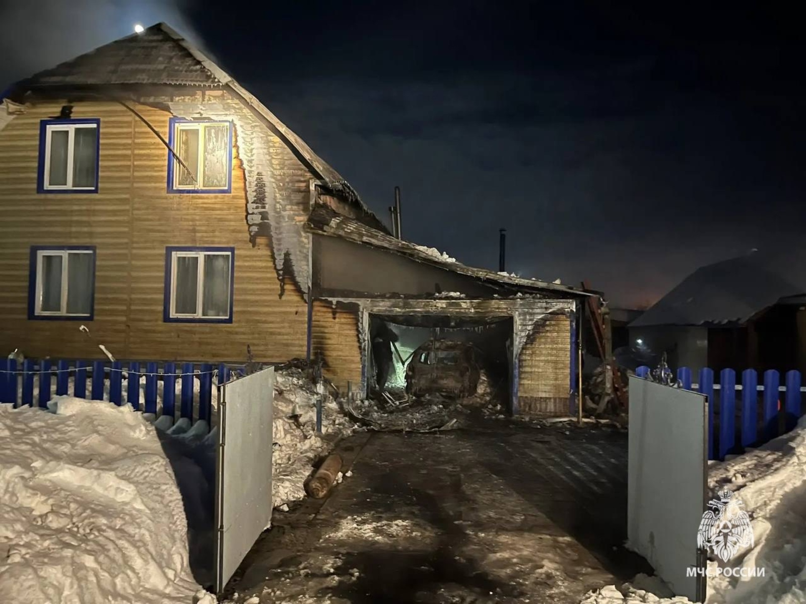 В Караидельском районе при пожаре пострадал 52-летний мужчина