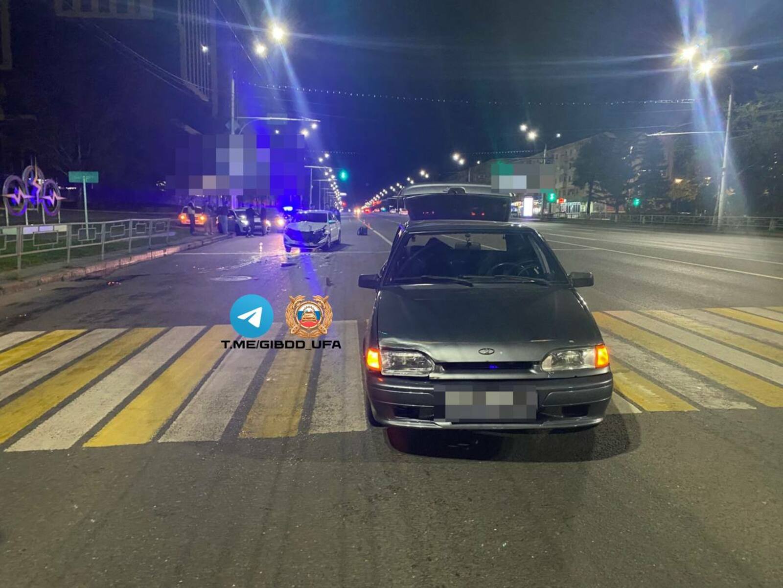 В Уфе столкнулись иномарка и ВАЗ-2114