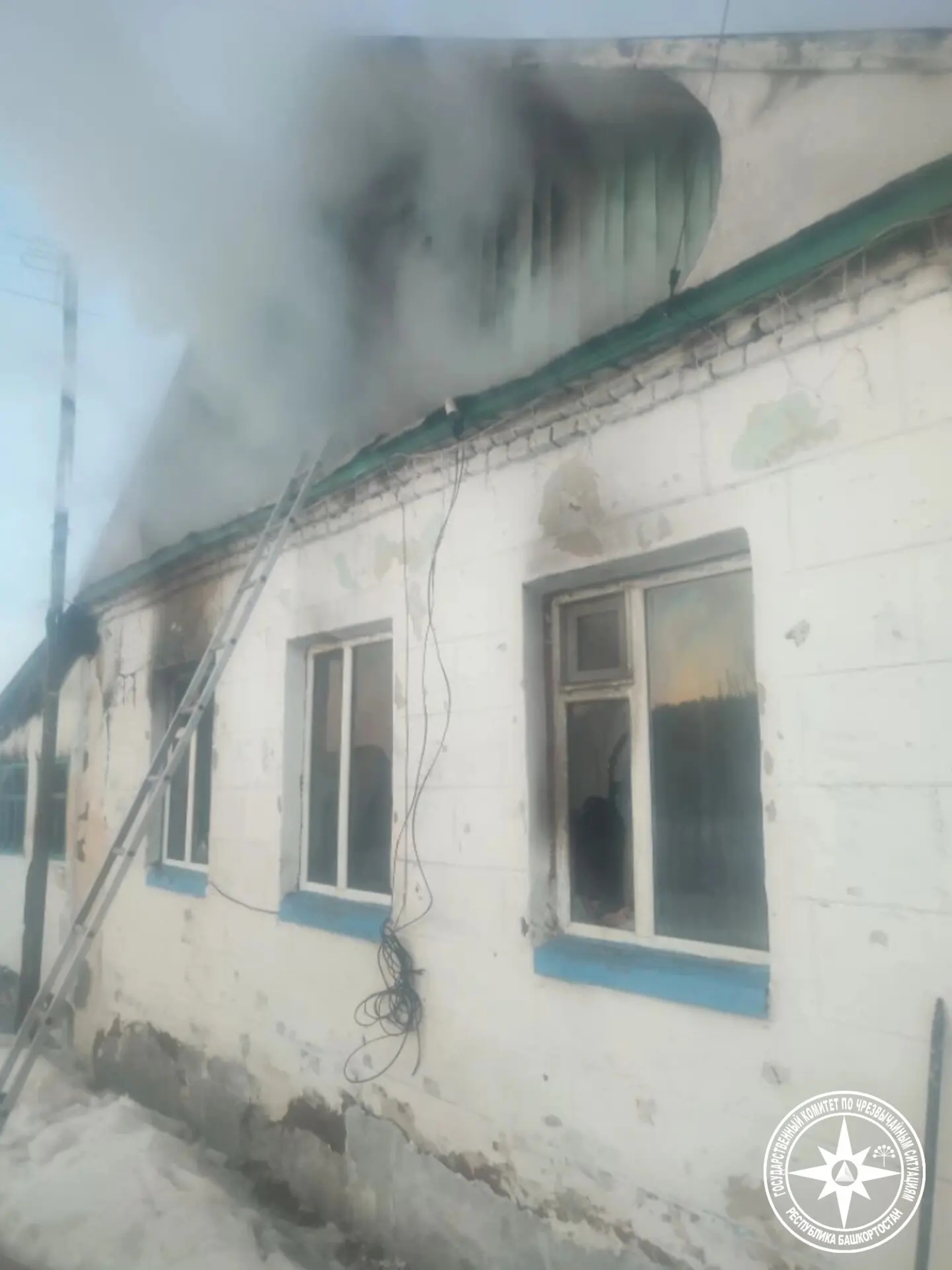 Ночной пожар в Башкирии унес жизнь мужчины