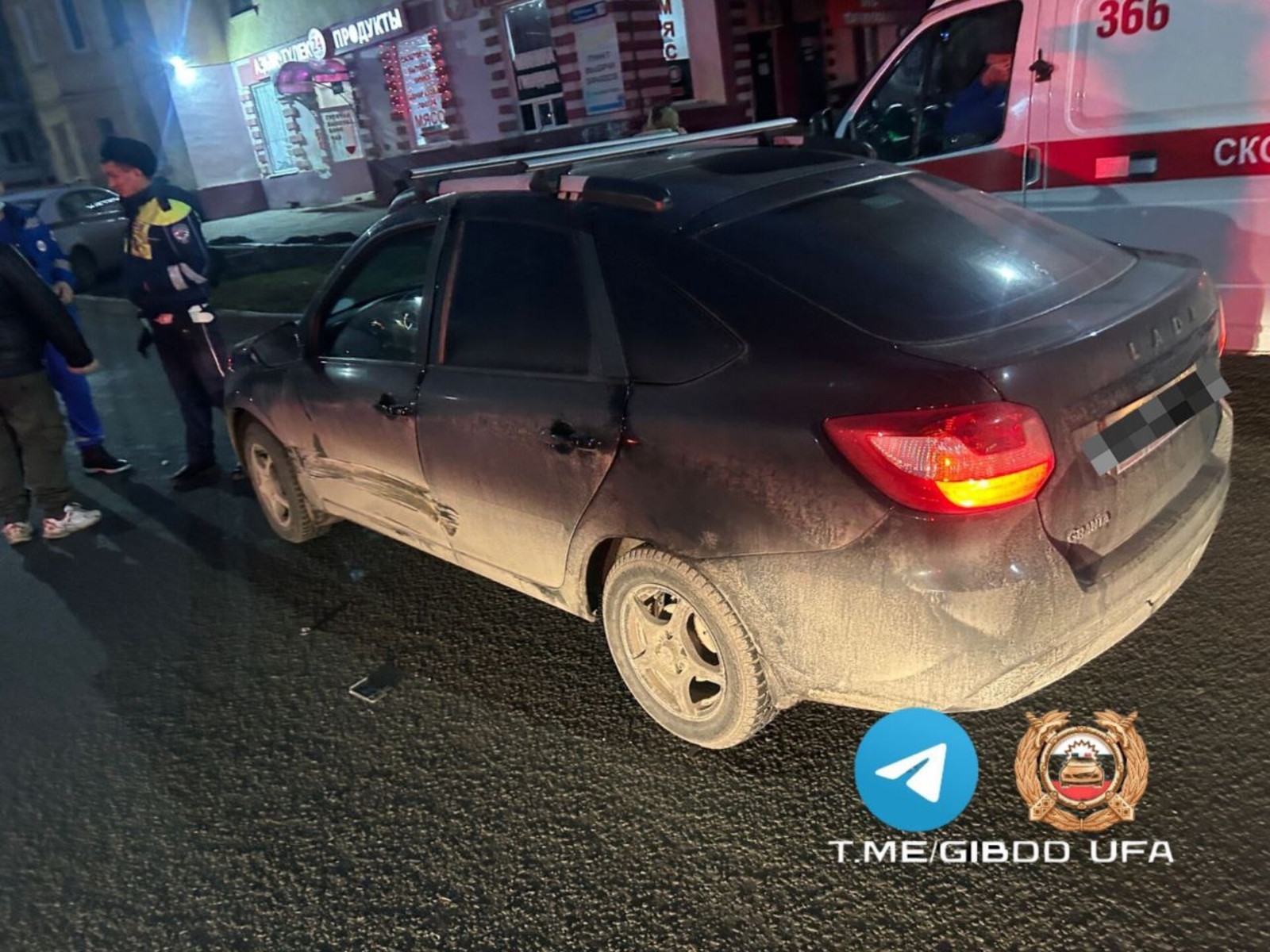 В Уфе во время ДТП пострадала водитель «Гранты»