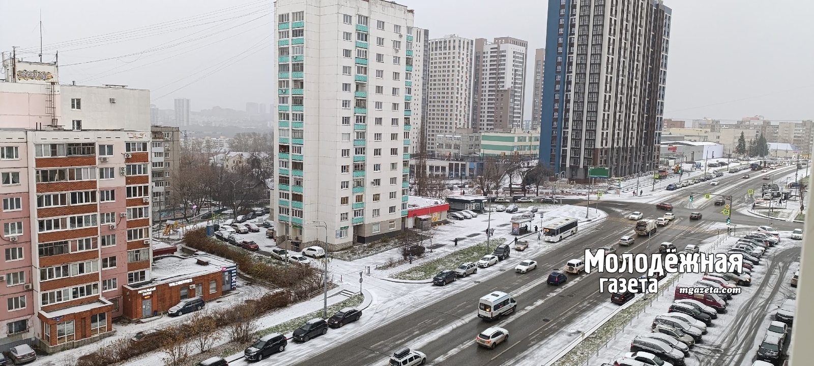 В Уфе выпал первый снег