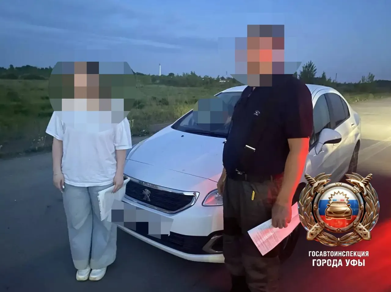 В Уфе задержали 17-летнюю девушку за рулем Пежо