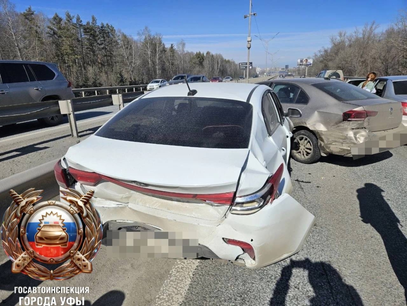 В Кировском районе Уфы произошла массовая авария