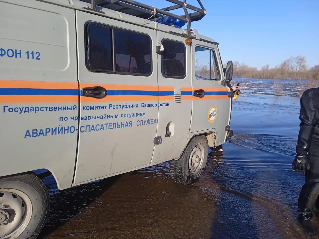 Из-за паводка в Башкирии закрыли участок дороги