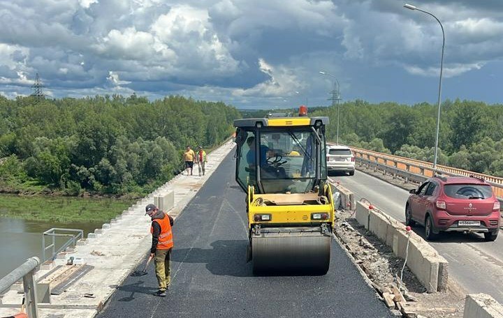 В Архангельском районе Башкортостана открыли правую полосу моста через Белую