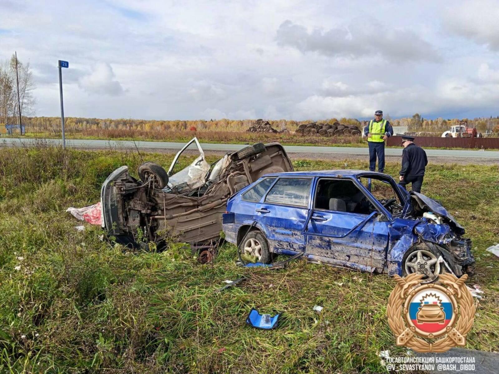 В Башкирии произошло смертельное ДТП: погибла женщина, пострадали трое