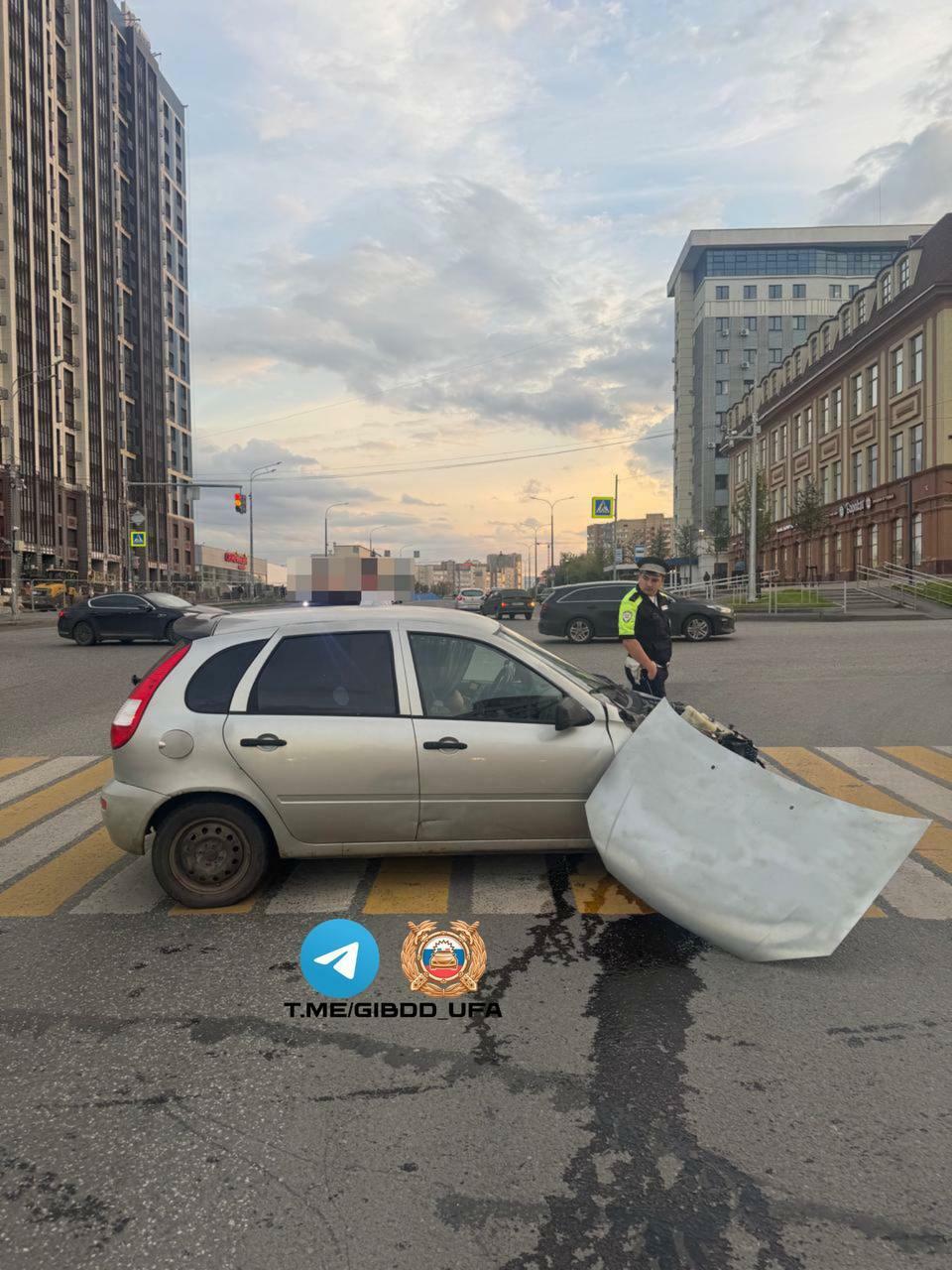 В Уфе в результате ДТП пострадала автоледи