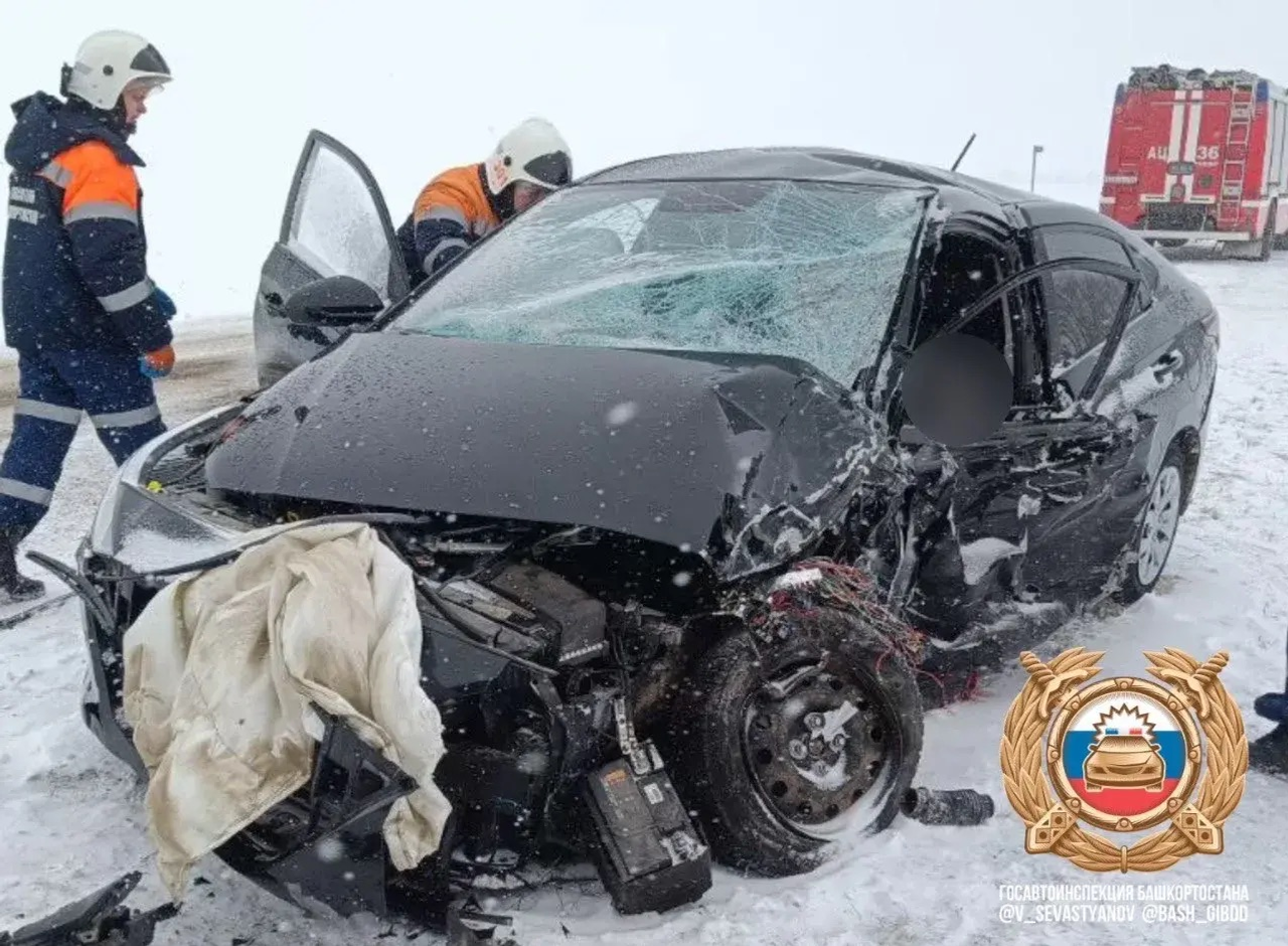 На трассе Зирган-Нордовка в Башкирии произошло смертельное ДТП