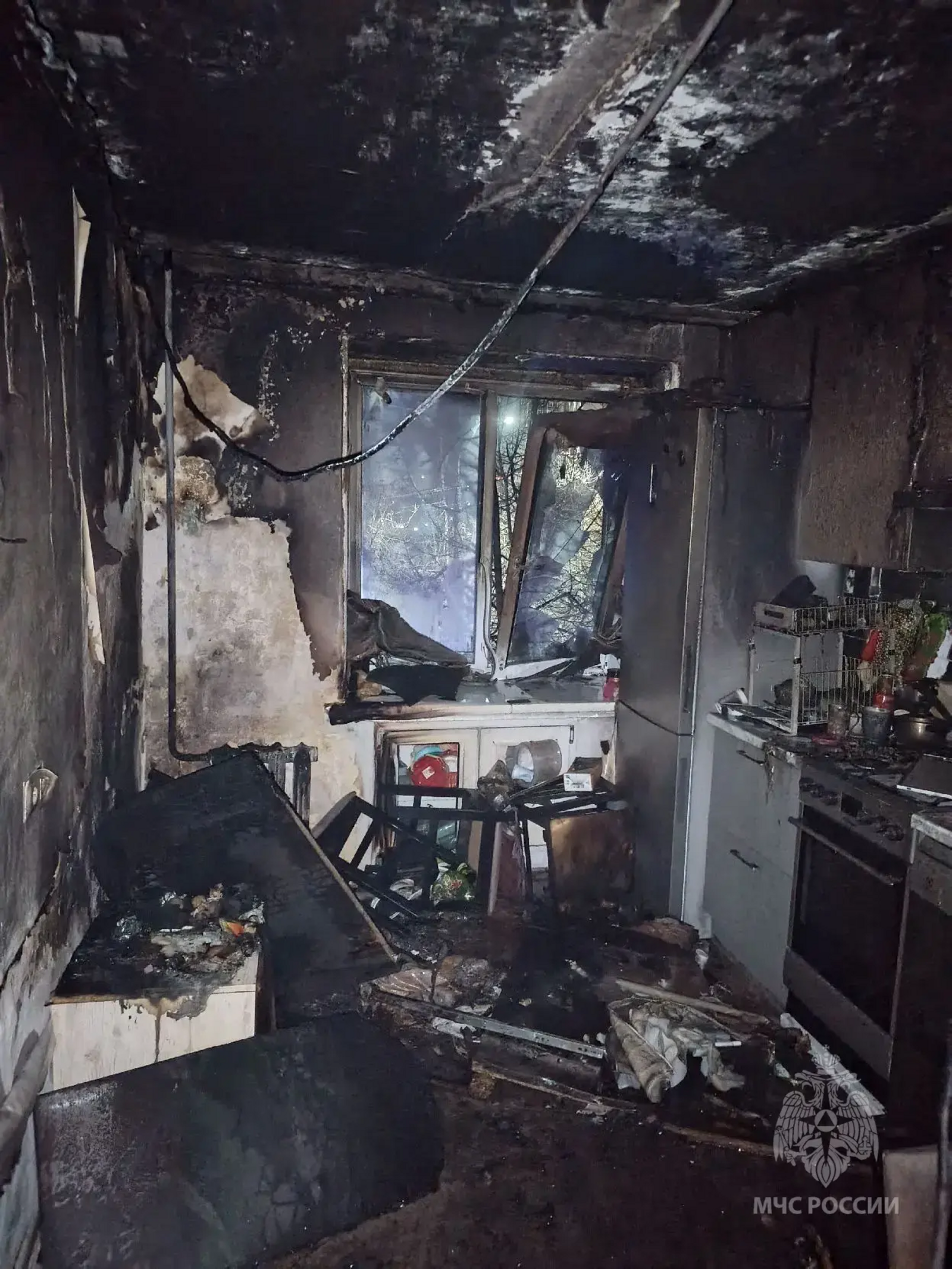 Пожар на улице Кирова в Уфе: 10 человек спасены из дымовой ловушки