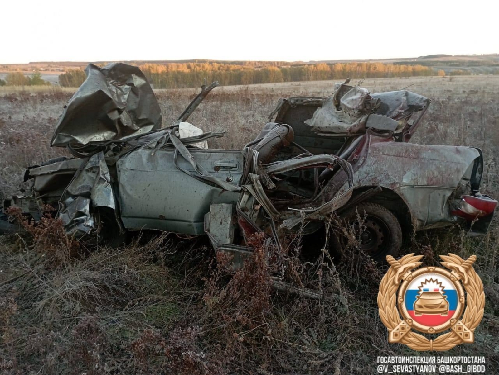 В Башкирии авария унесла жизни двух парней и девушки