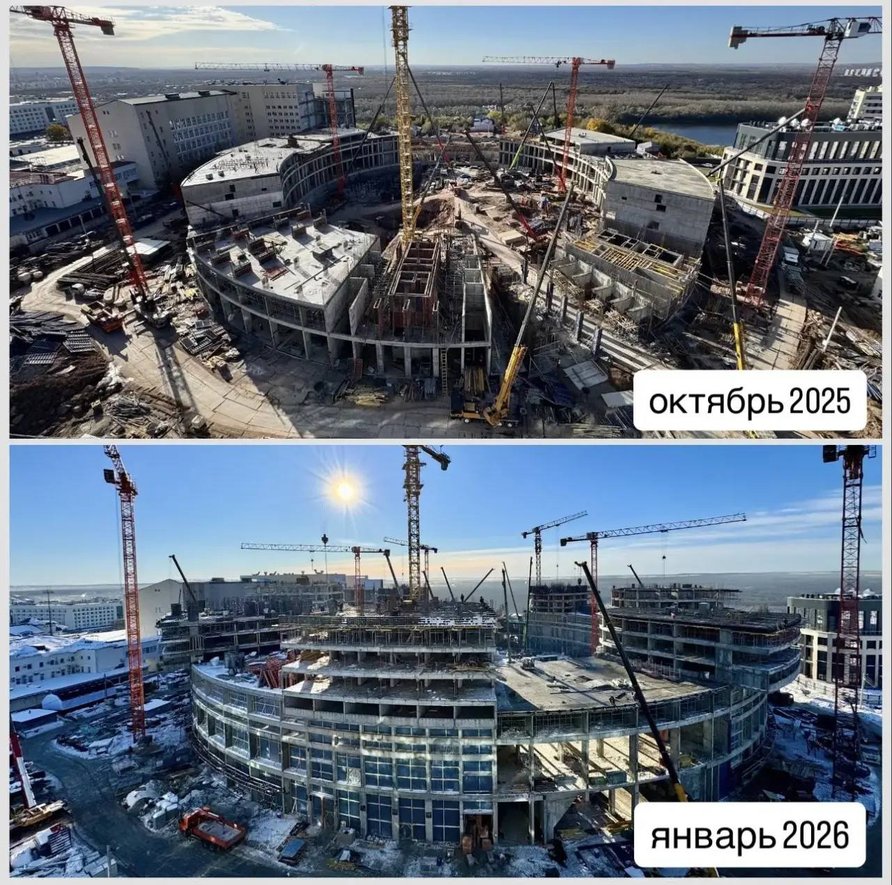 Ход строительства Межвузовского кампуса в Уфе и итоги 2025 года