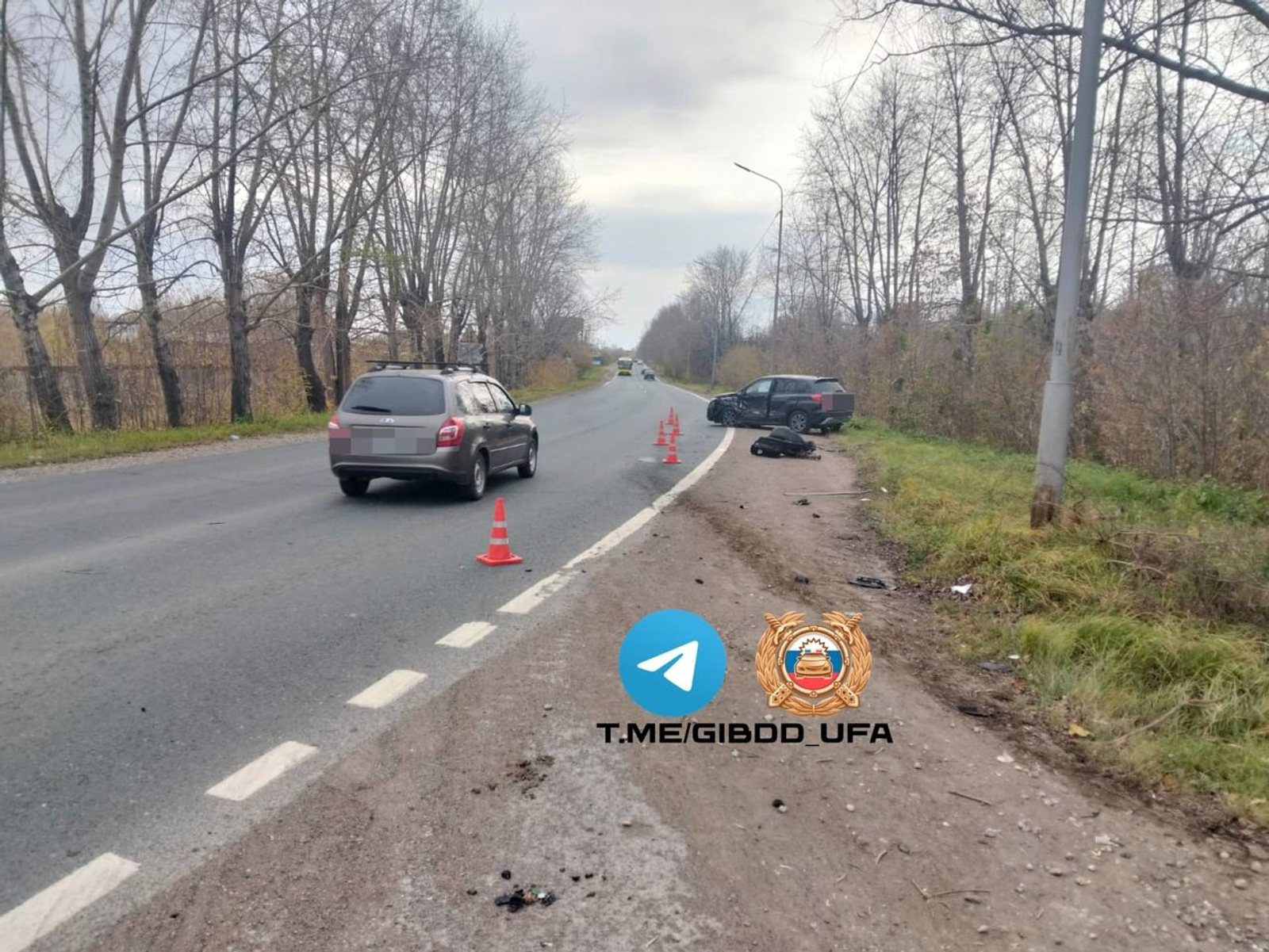 В Уфе столкнулись два автомобиля: пострадали пожилые пассажиры