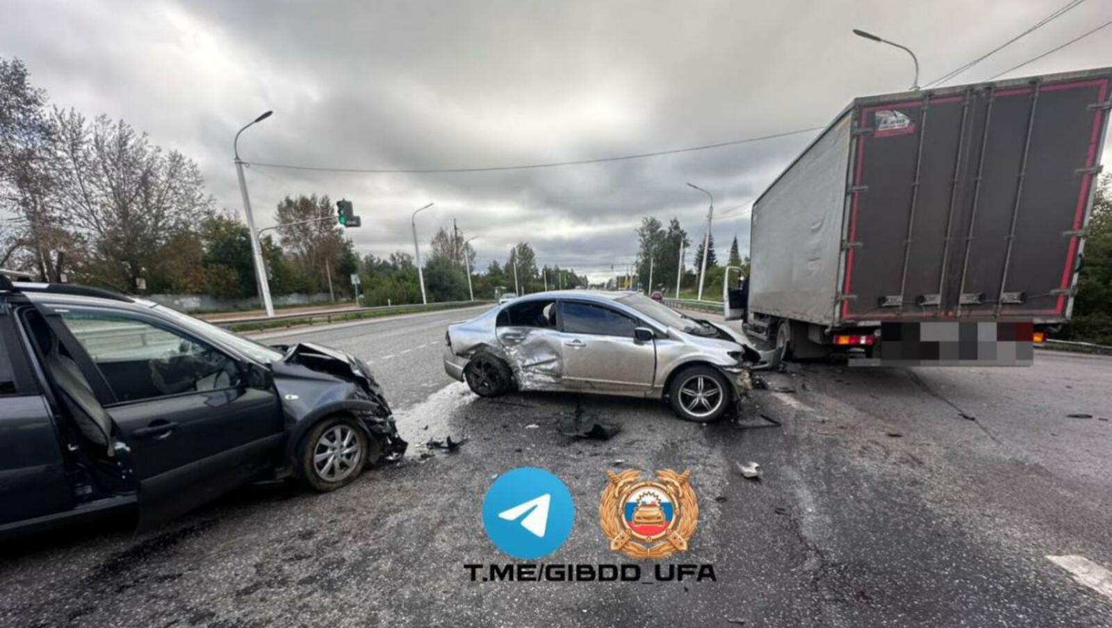 В Уфе в ДТП пострадали четыре человека