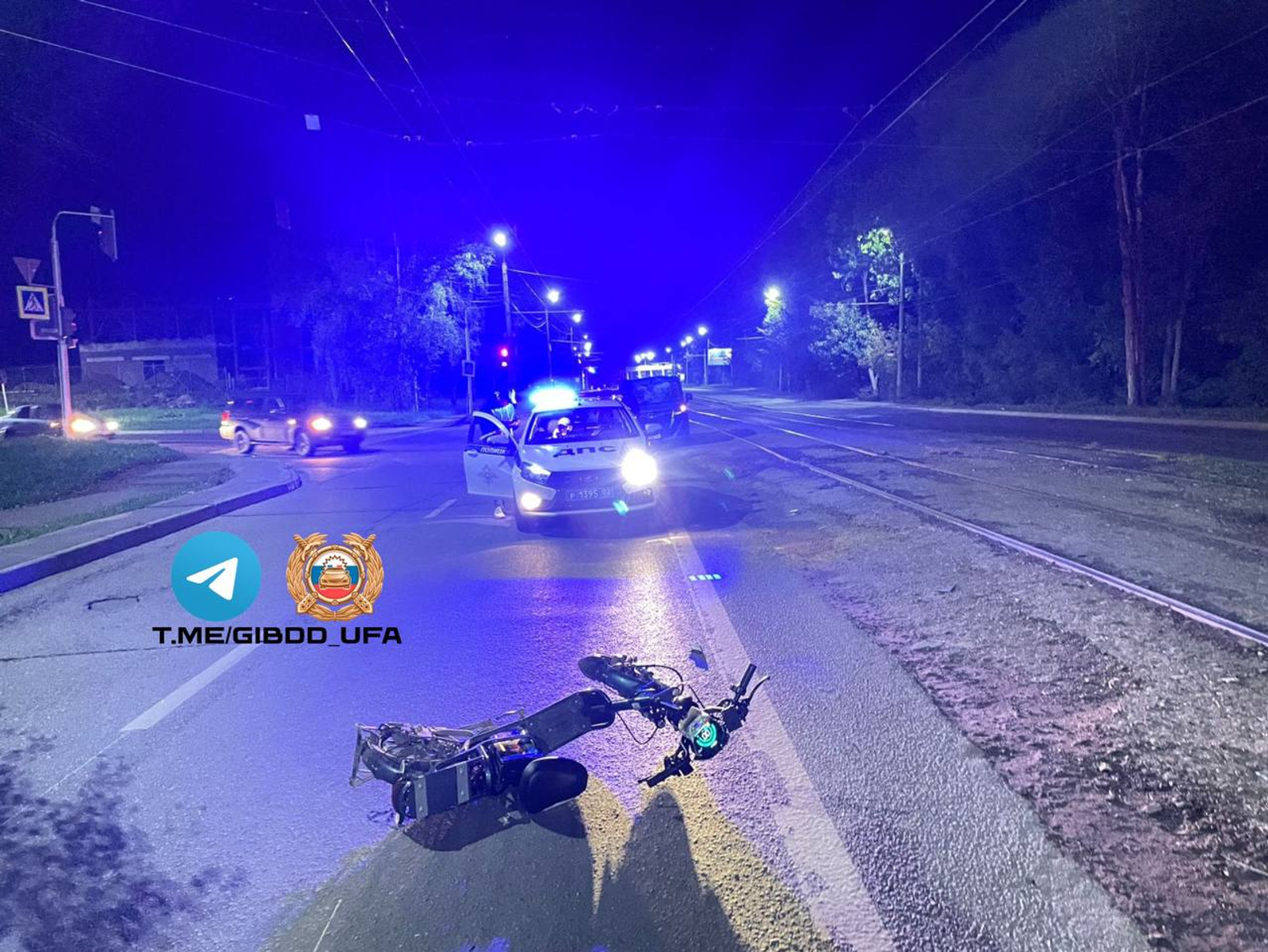 В Уфе электровелосипедист получил травмы при столкновении с легковушкой